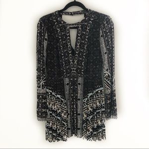 Free People Tegan Boarder Print Minidress - 2